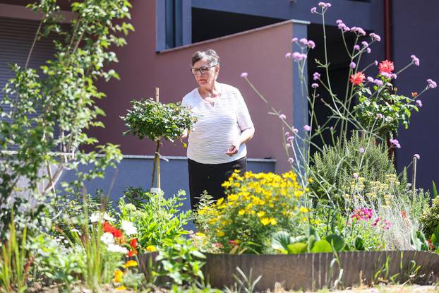 Zagreb: Jasenka Marija Kaštelan ima najljepši vrt na balkonu i ispred zgrade 