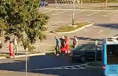 VIDEO I tete iz Konzuma hvatale lopova: 'Čovjek je izletio iz auta i hrvao se s njim. Uhvatili su ga'