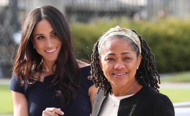 Meghan Markle and Doria Ragland arrive at Cliveden House Hotel