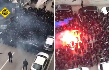VIDEO: SRAMOTA U SPLITU Na ulici uoči Hajdukove utakmice urlali 'Za dom' i 'Ajmo, ustaše!'