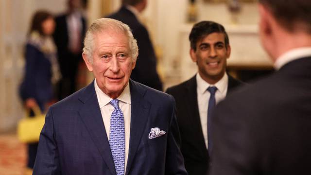 Britain's King Charles hosts a reception to mark the conclusion of the Global Investment Summit, at Buckingham Palace