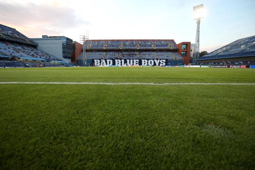 Maksimirske tribine uoči početka uzvratne utakmice doigravanja za UEFA Ligu prvaka, GNK Dinamo - FK Bodo/Glimt