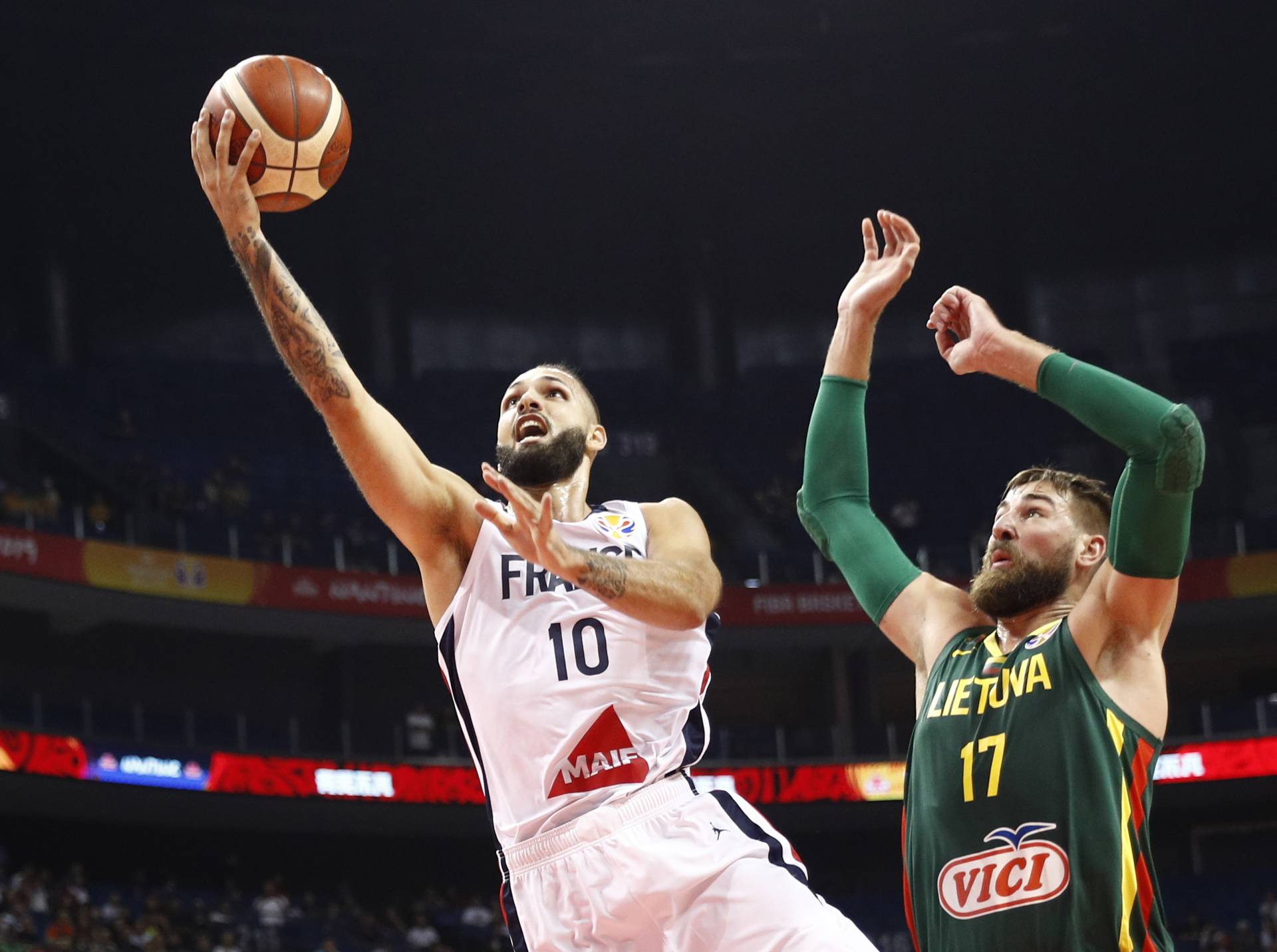 Basketball - FIBA World Cup - Second Round - Group L - France v Lithuania