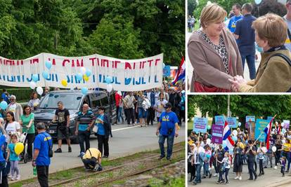Nekoliko stotina ljudi  na 'Hodu za život', u Osijeku i Markić