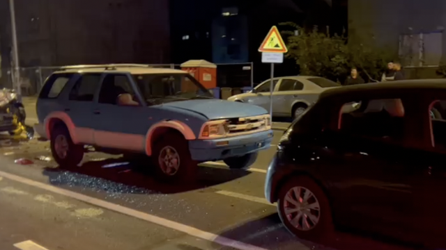 VIDEO Krš i lom u Zagrebu, četiri auta se sudarila: 'Stakla drugih vozila su od siline popucala'