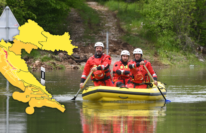 Sutra crveni i narančasti alarm za Hrvatsku: Zbog obilnih oborina moguće nove poplave