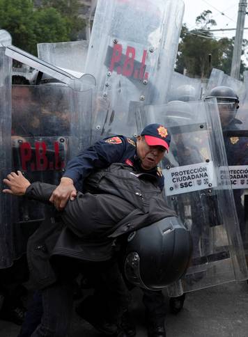 Protest march ahead of the opening match of the 2026 FIFA World Cup, in Mexico City