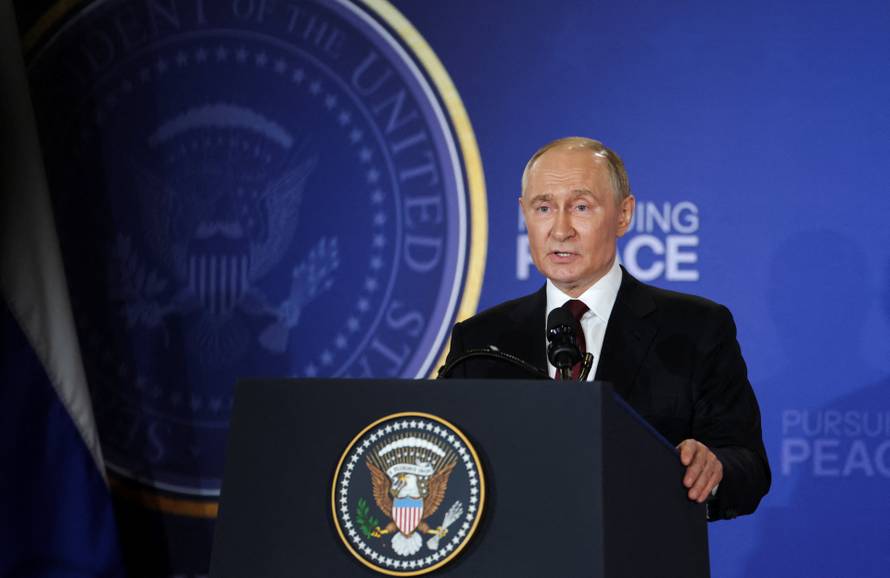 U.S. President Trump meets with Russian President Putin in Alaska