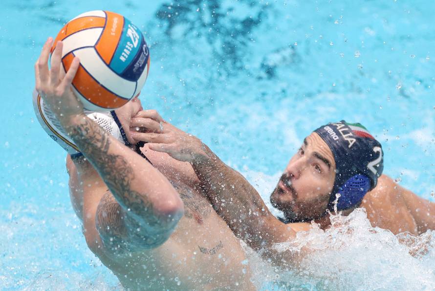 Zagreb: Utakmica polufinala između Španjolske i Italije na Europskom prvenstvu u vaterpolu