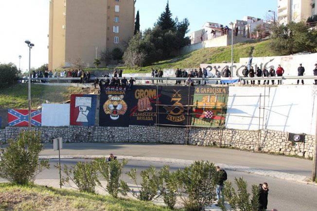Torcida i branitelji spriječili su prebojavanje grafita  brigada...