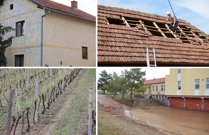 Dekanić najavio proglašenje elementarne nepogode: Tuča uništila imanja, kuće, ulice...