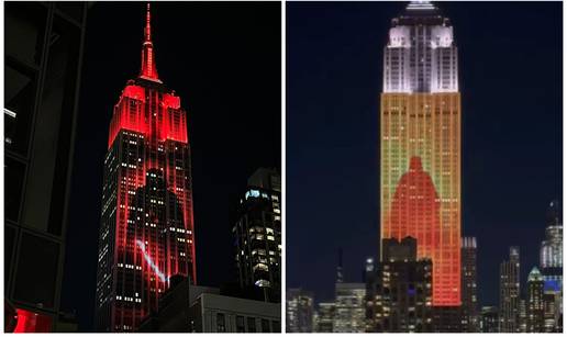 VIDEO Kakva gesta! Na Empire State Buildingu osvanuo Darth Vader u čast pokojnom glumcu