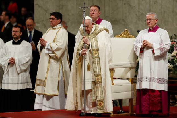 Easter Vigil in Saint Peter's Basilica at the Vatican