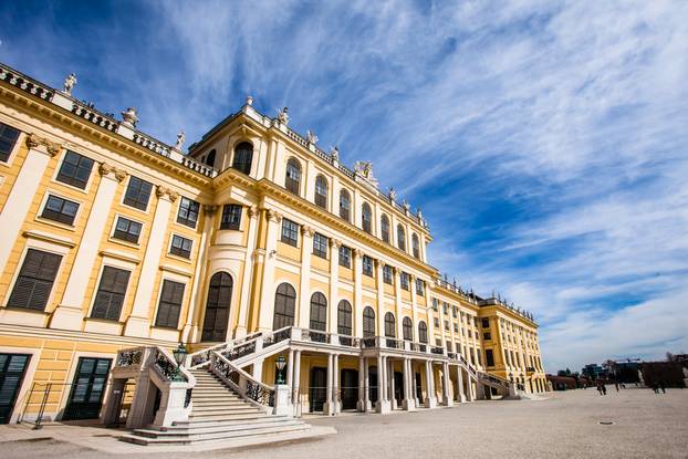 VIENNA, AUSTRIA - JUNE 17: Schonbrunn Palace on March, 20, 2014 in Vienna, Austria. It was a royal residence of Franz Joseph and Elisabeth