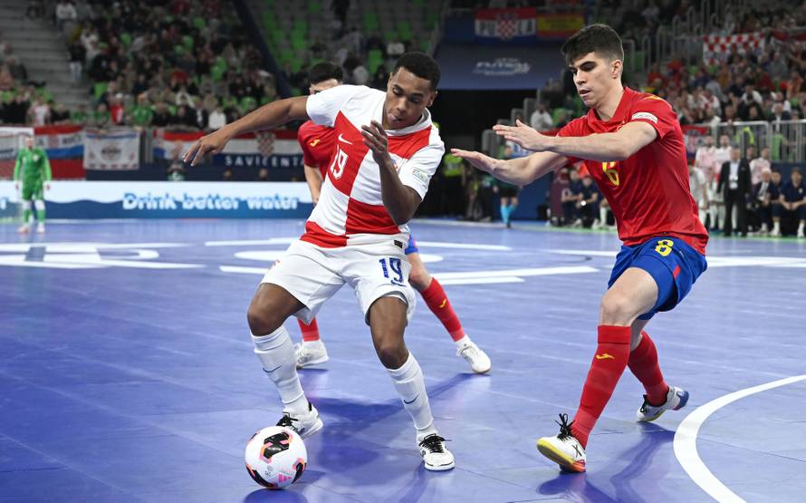 Susret Hrvatske i Španjolske u polufinalu Europskog prvenstva u futsalu
