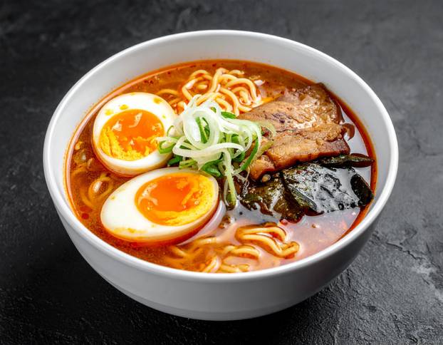 Japanese,Ramen,Bowl,With,Noodles,,Egg,And,Broth,Isolated,On