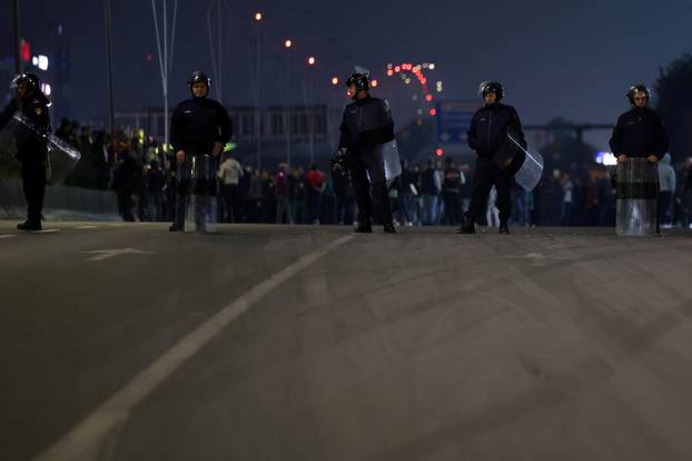 Protest against former Albanian President Meta's arrest, in Tirana