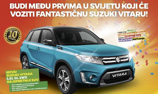 Osvojite i među prvima na svijetu vozite Suzuki Vitaru