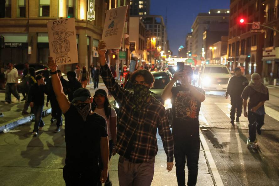 No Kings Day protests, in Los Angeles