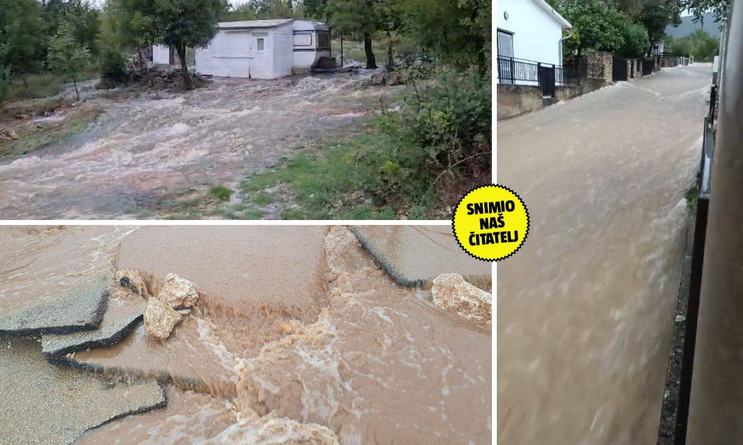 VIDEO Katastrofa kraj Obrovca: 'Umjesto ceste tu je sad rijeka...  plaže nema, kao da je izbrisana'