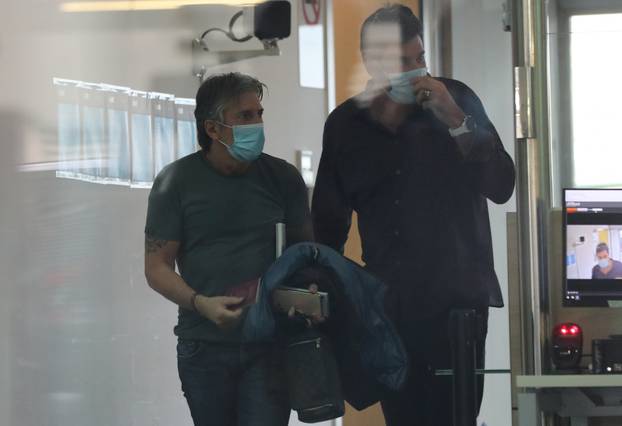 Jorge Messi, father and agent of soccer player Lionel Messi, arrives at airport in Barcelona