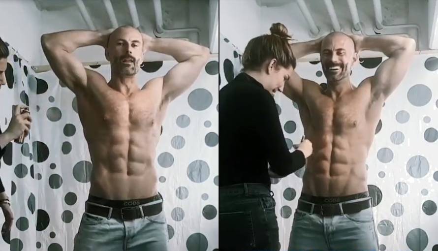 Garić je otišao kod vizažistice prije plesa: Nacrtala mu pločice