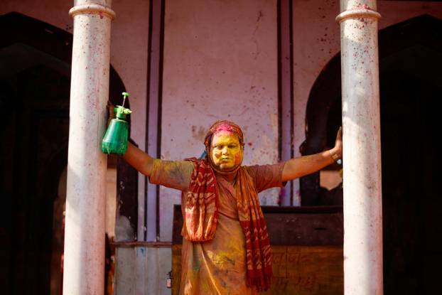"Lathmar Holi" celebrations in Nandgaon