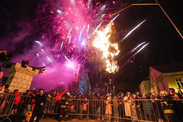 Zatvaranje 200. Samoborskog fašnika spaljivanjem princa Fašnika 