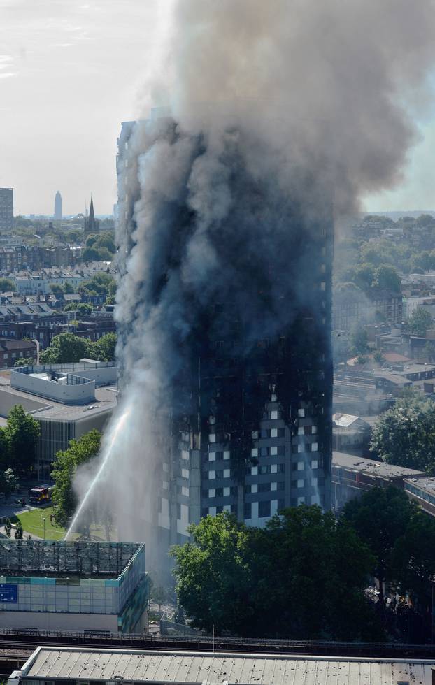 Tower block fire in London