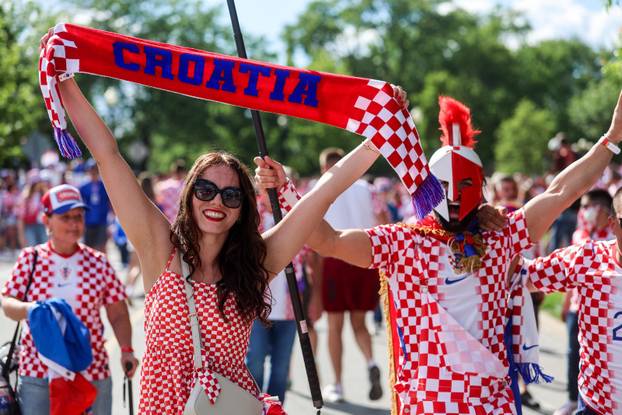 SP 2026 Toronto: Veliki hrvatski korteo prema Toronto stadionu sa 100-metarskom zastavom