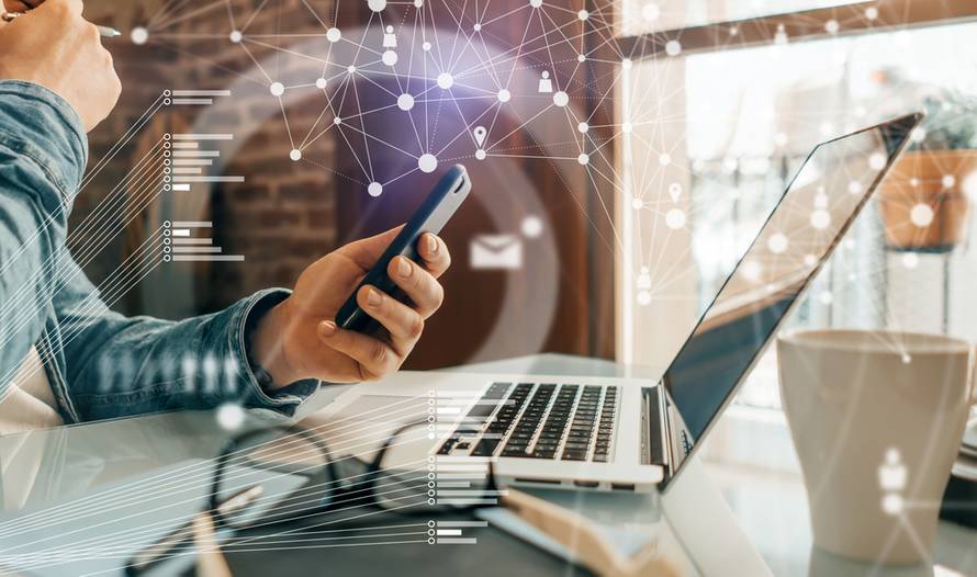 Close-up,Photo,Of,Male,Hands,With,Laptop.,Man,Working,Remotely