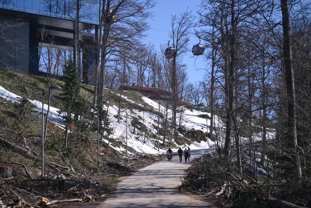 Zagreb: Posljedice olujnog nevremena na Sljemenu