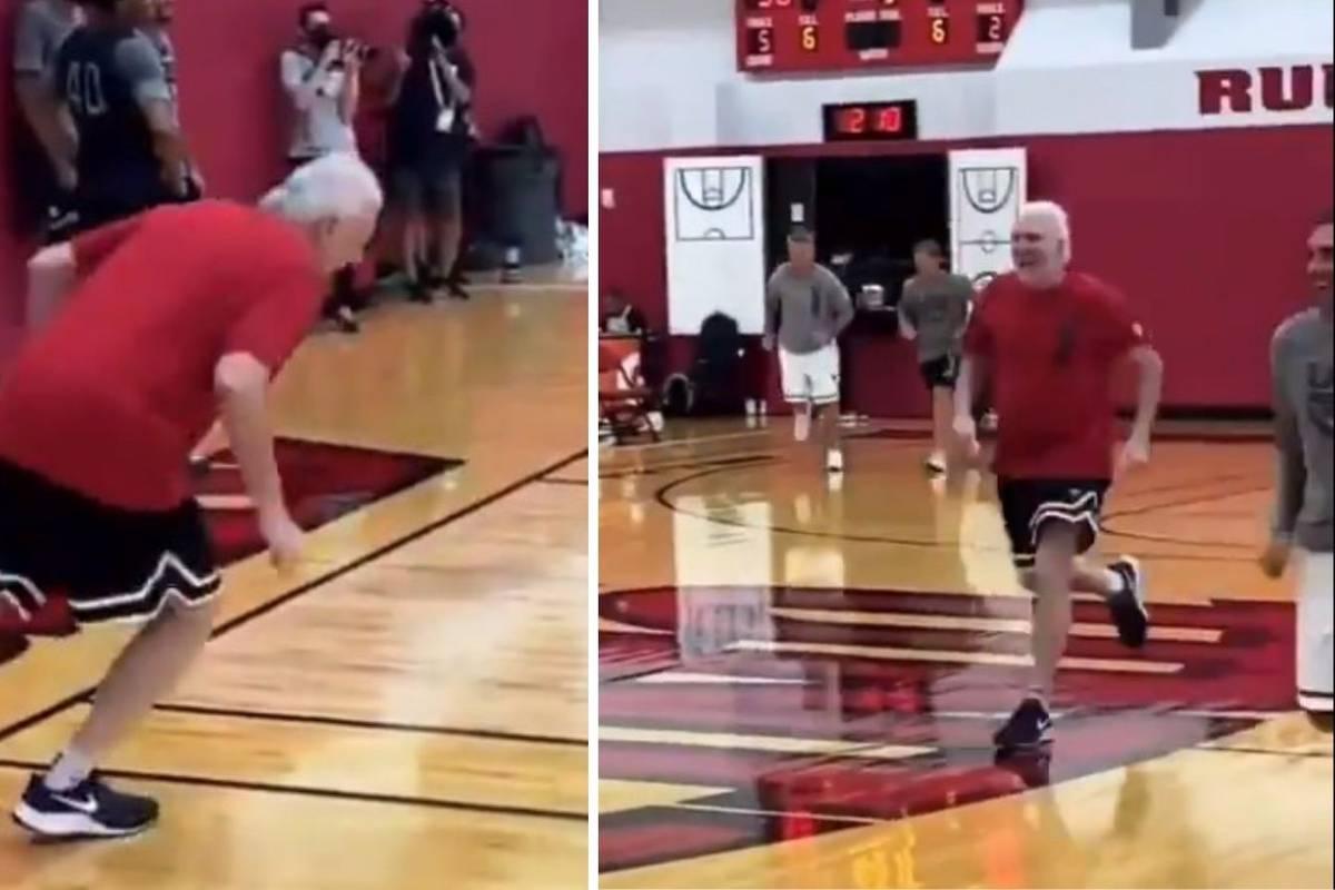 VIDEO NBA zvijezde tjerale su 72-godišnjeg trenera da šprinta