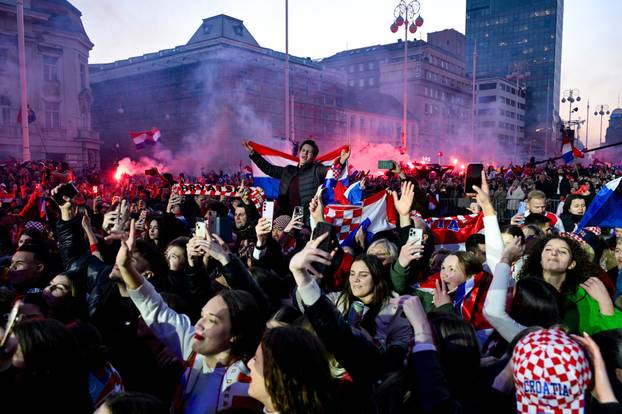 Zagreb: Marko Perković Thompson nastupio na svečanom dočeku hrvatske rukometne reprezentacije