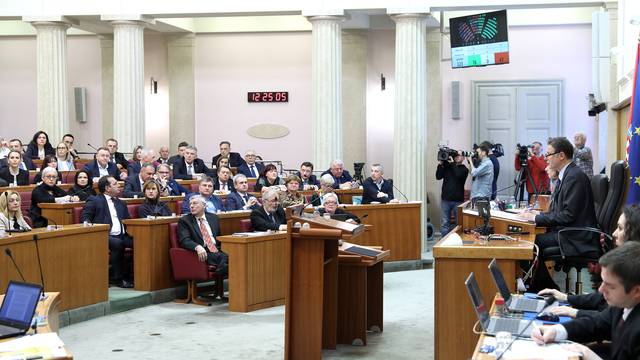 Zagreb: Sabor glasovao o raspravljem tockama dnevnog reda