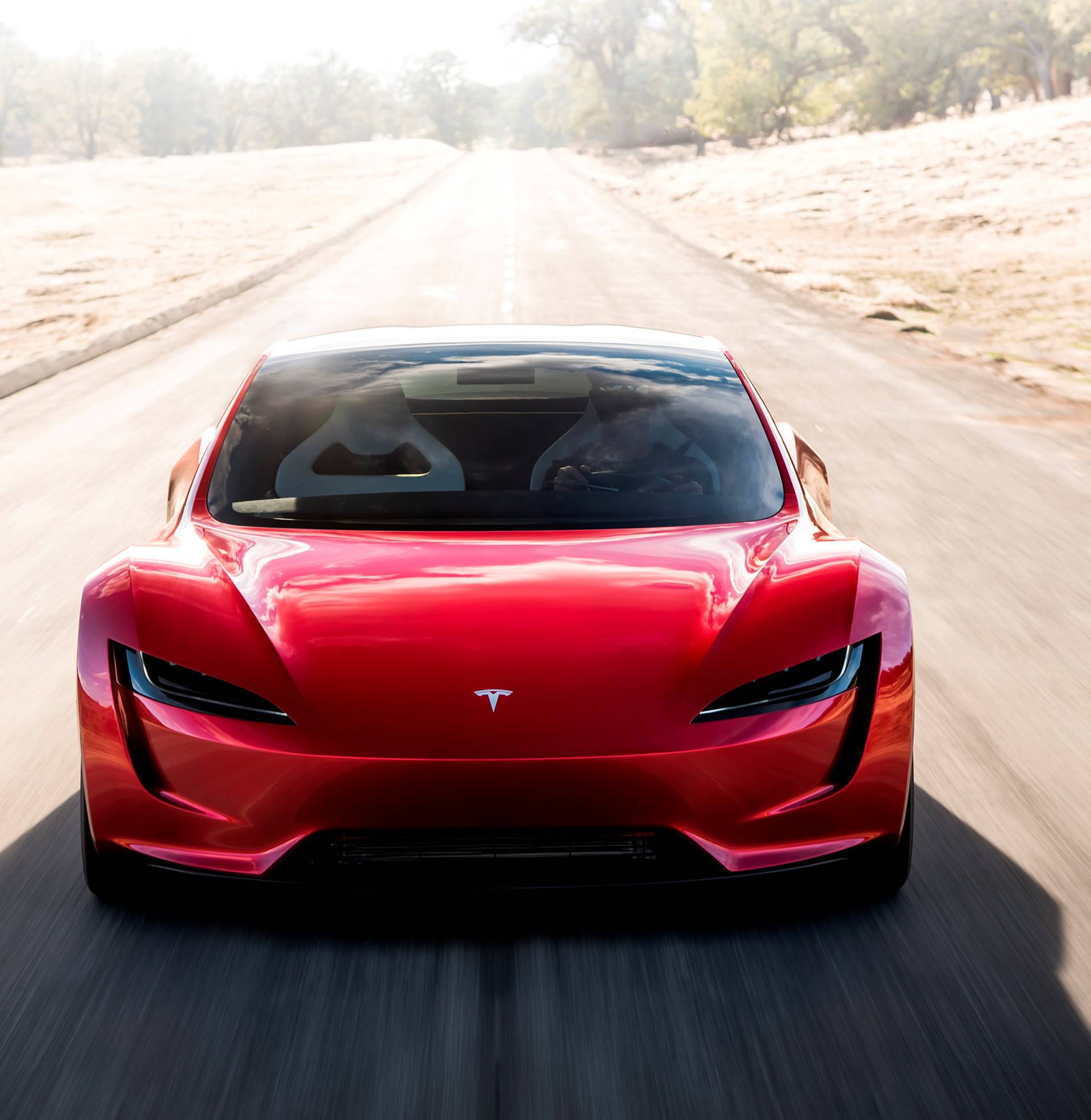 Tesla Roadster 2 is shown in this undated handout photo, during a presentation in Hawthorne, California