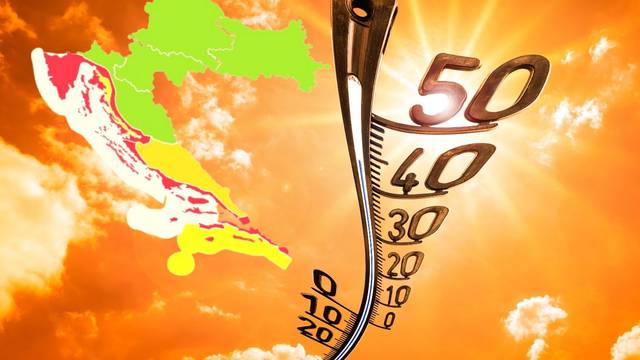Sutra je cijela hrvatska obala u crvenom! Bit će pakleno vruće