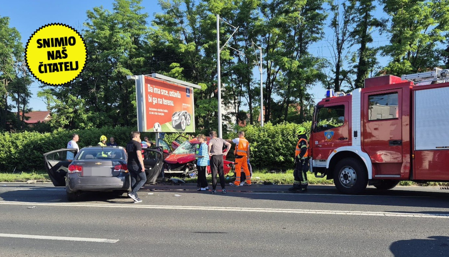 VIDEO Pet ozlijeđenih u teškom sudaru u Zagrebu: 'Ležali su na podu, auti su totalno razvaljeni'