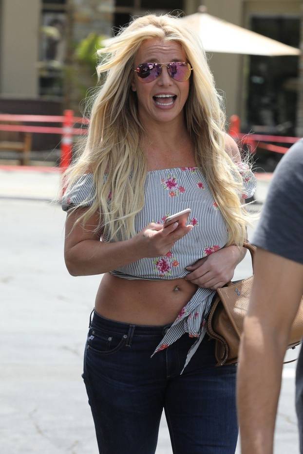 *EXCLUSIVE* Britney Spears looks happy and healthy while out running errands