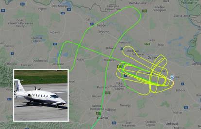 Uzbuna u Osijeku: Avion kružio iznad grada u čudnoj putanji