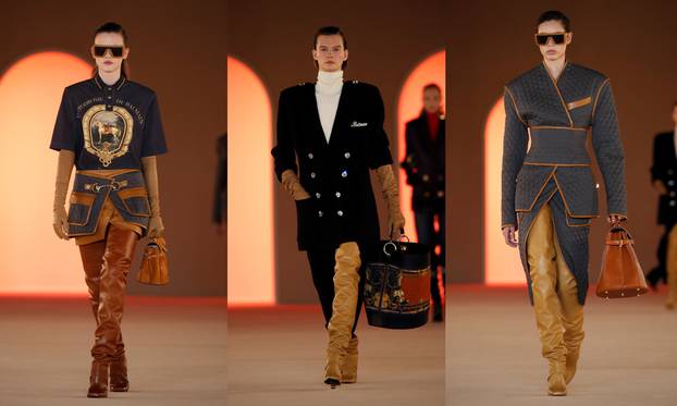 Balmain collection show at Paris Fashion Week