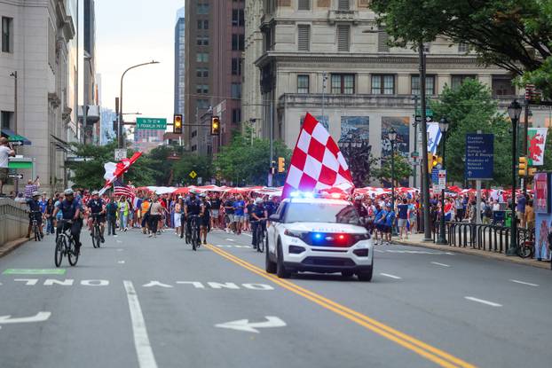 SP 2026 Philadelphia: Navijači razvili veliku hrvatske zastavu na uoči utakmice s Ganom 
