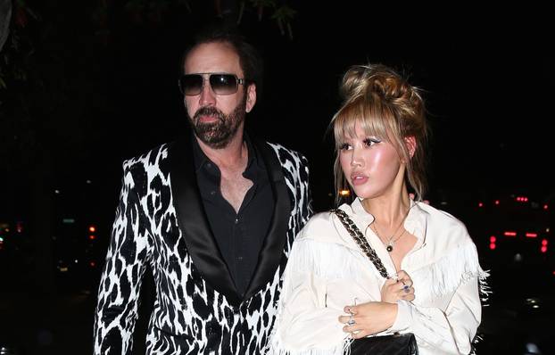 *EXCLUSIVE* Nicolas Cage looks fly after a dinner date with girlfriend Erika Koike