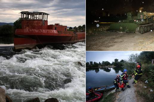 Nasukani brod izvukli vojnici i vatrogasci i 'odčepili' Savu...