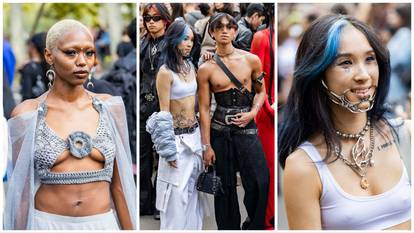 Ekskluzivno s Pariškog tjedna mode: Pogledajte najhrabrije modne odabire, sve je u metalu