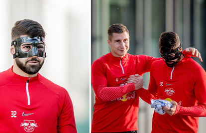 Gvardiol trenirao s maskom: Slomljeni nos Joška ne može spriječiti da igra nogomet
