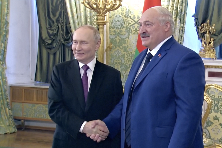 Putin i Lukašenko na sastanku