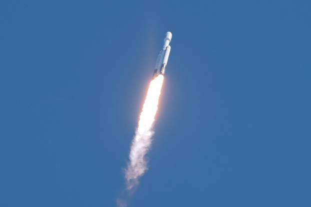 SpaceX Falcon Heavy rocket launch, in Cape Canaveral