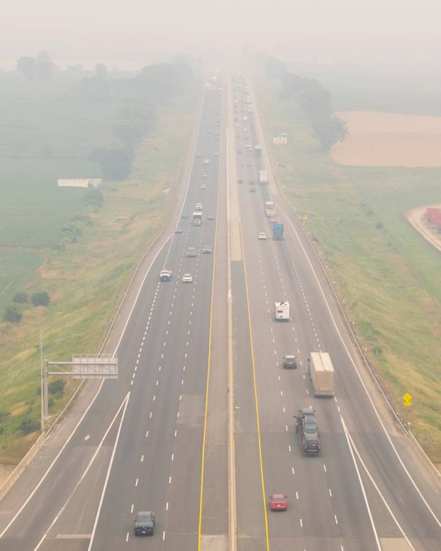 Wildfire smoke in Ontario