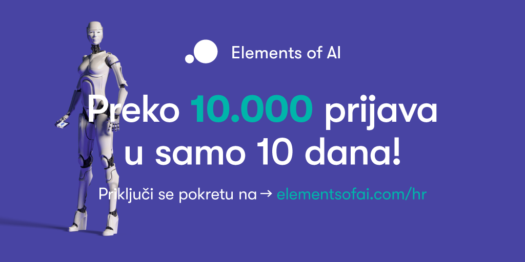 Elements of AI: Više od 10.000 upisanih polaznika u 10 dana